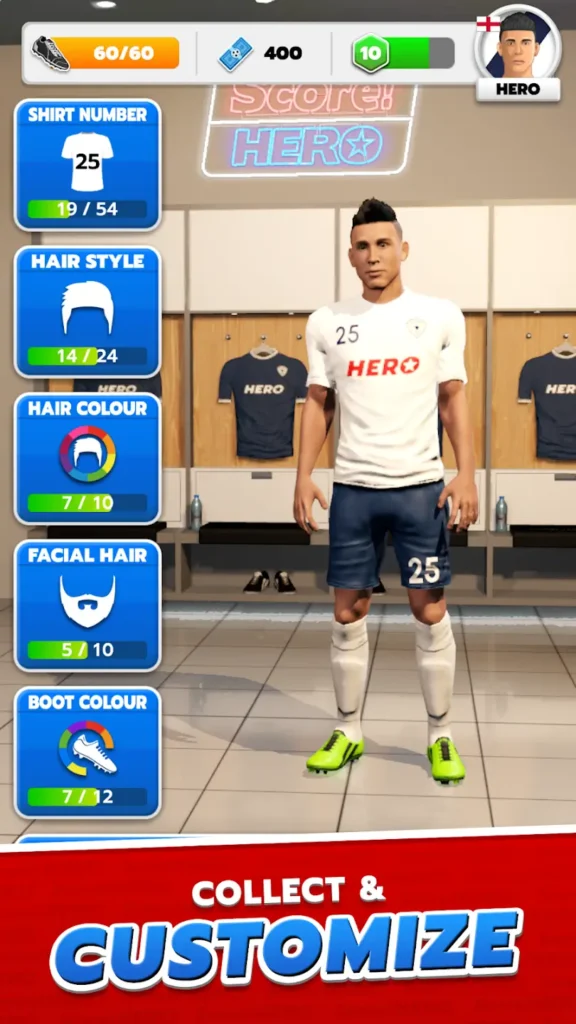 Customize Soccer Hero
